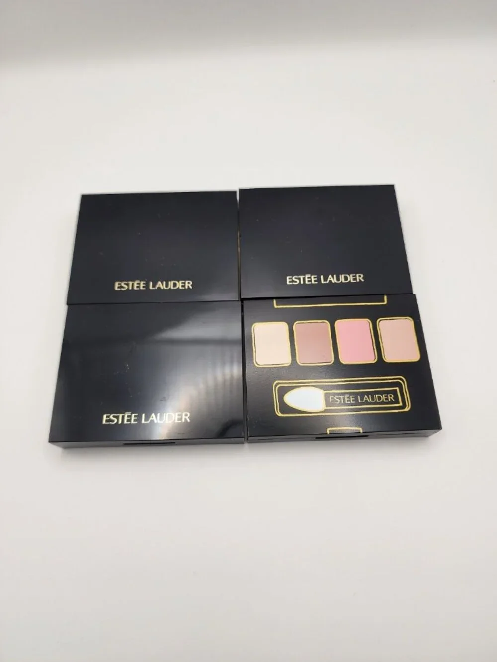 Estee Lauder Pure Color Envy Eyeshadow Quad Palette Set Nude Pink Gold Compact